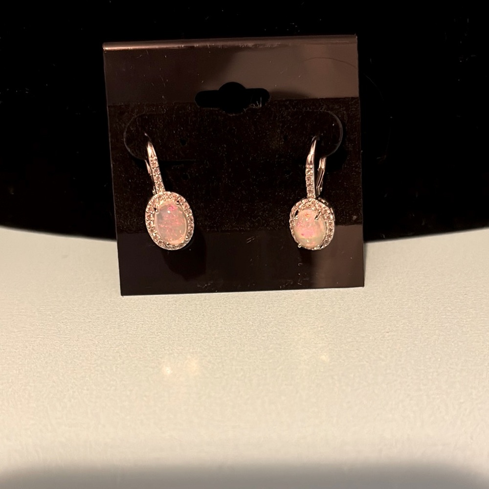 Pink Opal Earrings